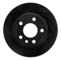 R1 92-95 Volkswagen EuroVan Front Left Drilled & Slotted Black Brake Rotor