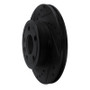R1 92-95 Volkswagen EuroVan Front Left Drilled & Slotted Black Brake Rotor