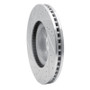 R1 15-20 Ford Edge Front Right Drilled & Slotted Silver Brake Rotor