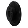 R1 92-95 Volkswagen EuroVan Front Right Drilled & Slotted Black Brake Rotor