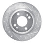R1 16-25 Dodge Attitude (Mexico) Front Right Drilled & Slotted Silver Brake Rotor
