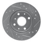 R1 88-92 Daihatsu CHARADE Front Left Drilled & Slotted Silver Brake Rotor