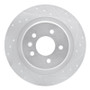 R1 16-18 Buick Envision Rear Right Drilled & Slotted Silver Brake Rotor