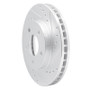 R1 01-07 Buick Rendezvous Front Right Drilled & Slotted Silver Brake Rotor