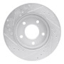 R1 01-07 Buick Rendezvous Front Right Drilled & Slotted Silver Brake Rotor