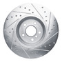 R1 18-25 BMW Z4 Front Left Drilled & Slotted Silver Brake Rotor
