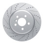 R1 17-25 BMW 230I Right Rear Drilled & Slotted Silver Brake Rotor