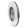 R1 17-25 BMW 430I xDrive Front Right Drilled & Slotted Silver Brake Rotor