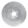 R1 17-25 BMW 430I xDrive Front Right Drilled & Slotted Silver Brake Rotor