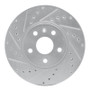 R1 10-25 Buick ALLURE Front Left Drilled & Slotted Silver Brake Rotor