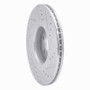R1 14-19 Ford Focus Front Left Drilled & Slotted Silver Brake Rotor
