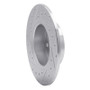 R1 91-95 Alfa Romeo 164 Rear Right Drilled & Slotted Silver Brake Rotor