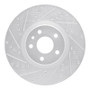 R1 13-20 Ford Fusion Front Left Drilled & Slotted Silver Brake Rotor