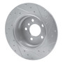 R1 00-06 BMW X5 Rear Left Drilled & Slotted Silver Brake Rotor
