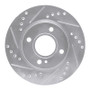 R1 11-19 Ford Fiesta (USA/Canada) Front Left Drilled & Slotted Silver Brake Rotor
