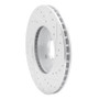 R1 02-04 Ford Focus Front Left Drilled & Slotted Silver Brake Rotor
