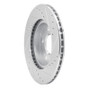 R1 14-21 BMW i3 Front Left Drilled & Slotted Silver Brake Rotor
