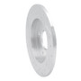 R1 01-19 Ford Fiesta (USA/Canada) Rear Right Drilled & Slotted Silver Brake Rotor