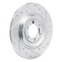 R1 75-79 Alfa Romeo ALFETTA Rear Right Drilled & Slotted Silver Brake Rotor