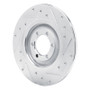 R1 75-79 Alfa Romeo ALFETTA Rear Right Drilled & Slotted Silver Brake Rotor