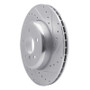 R1 13-21 BMW 230I xDrive Rear Right Drilled & Slotted Silver Brake Rotor