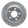 R1 06-21 BMW 220i (Mexico) Rear Left Drilled & Slotted Silver Brake Rotor