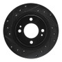 R1 16-25 Dodge Attitude (Mexico) Front Left Drilled & Slotted Black Brake Rotor