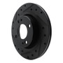 R1 16-25 Dodge Attitude (Mexico) Front Left Drilled & Slotted Black Brake Rotor
