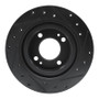 R1 16-25 Dodge Attitude (Mexico) Front Left Drilled & Slotted Black Brake Rotor