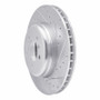 R1 11-16 BMW Z4 Front Right Drilled & Slotted Silver Brake Rotor