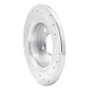 R1 93-05 Ford Taurus SHO Rear Left Drilled & Slotted Silver Brake Rotor