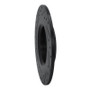 R1 13-25 Mitsubishi Eclipse Cross Rear Right Drilled & Slotted Black Brake Rotor