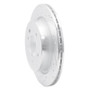 R1 09-16 BMW Z4 Rear Left Drilled & Slotted Silver Brake Rotor