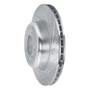 R1 09-16 BMW Z4 Front Right Drilled & Slotted Silver Brake Rotor