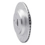 R1 19-25 Subaru Impreza Rear Left Drilled & Slotted Silver Brake Rotor