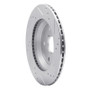 R1 19-25 Subaru Impreza Rear Left Drilled & Slotted Silver Brake Rotor