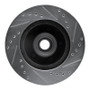 R1 74-79 Ford Gran Torino Front Left Drilled & Slotted Silver Brake Rotor