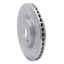 R1 19-23 Subaru ASCENT Front Right Drilled & Slotted Silver Brake Rotor