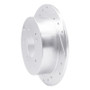 R1 04-12 Mitsubishi Eclipse Rear Left Drilled & Slotted Silver Brake Rotor