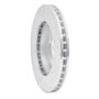 R1 98-07 Mitsubishi Lancer Front Right Drilled & Slotted Silver Brake Rotor