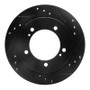 R1 99-04 Chevrolet Tracker Front Right Drilled & Slotted Black Brake Rotor