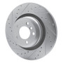R1 07-08 BMW ALPINA B7 Rear Left Drilled & Slotted Silver Brake Rotor