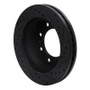 R1 85-89 Chevrolet P30 Front Left Drilled & Slotted Black Brake Rotor