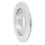 R1 93-99 Dodge STEALTH Rear Right Drilled & Slotted Silver Brake Rotor