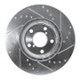 R1 17-23 Subaru Impreza Front Left Drilled & Slotted Silver Brake Rotor