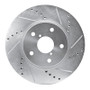 R1 15-19 Subaru Legacy Front Right Drilled & Slotted Silver Brake Rotor