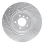 R1 04-10 BMW 650I Coupe Rear Right Drilled & Slotted Silver Brake Rotor