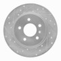 R1 05-05 Buick TERRAZA Rear Left Drilled & Slotted Silver Brake Rotor