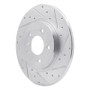 R1 05-05 Buick TERRAZA Rear Right Drilled & Slotted Silver Brake Rotor
