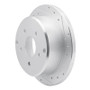 R1 04-04 Pontiac GTO Rear Right Drilled & Slotted Silver Brake Rotor